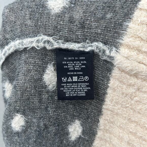 B6 Anthropologie Moth Wool Blend Sweater Womens Large Normcore - Picture 7 of 8